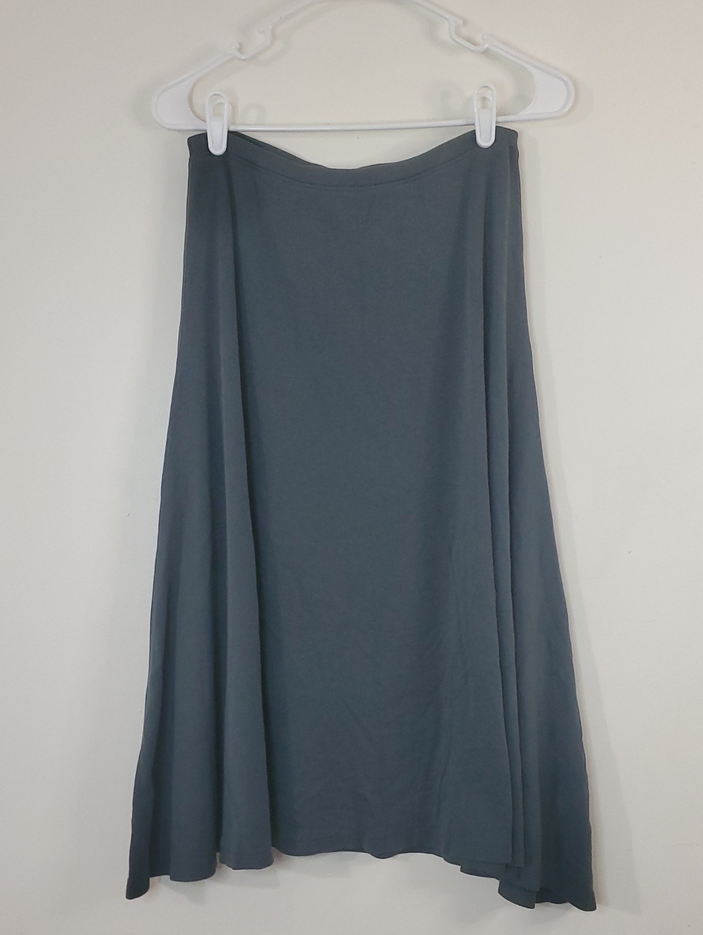 Peruvian Connection Pima Flared Skirt Size Medium Green Lagenlook Cottagecore